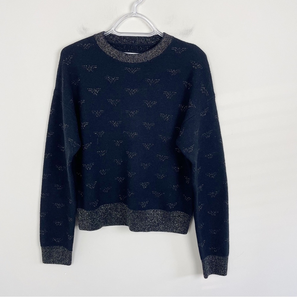RE/DONE x Wonder Woman 80’s Metallic Logo Wool Blend Sweater Size XS